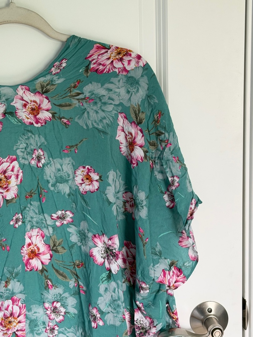 Torrid Women's Sage Green Floral Gauze Kimono Cover Up 00/0 - 39729 - Picture 10 of 16